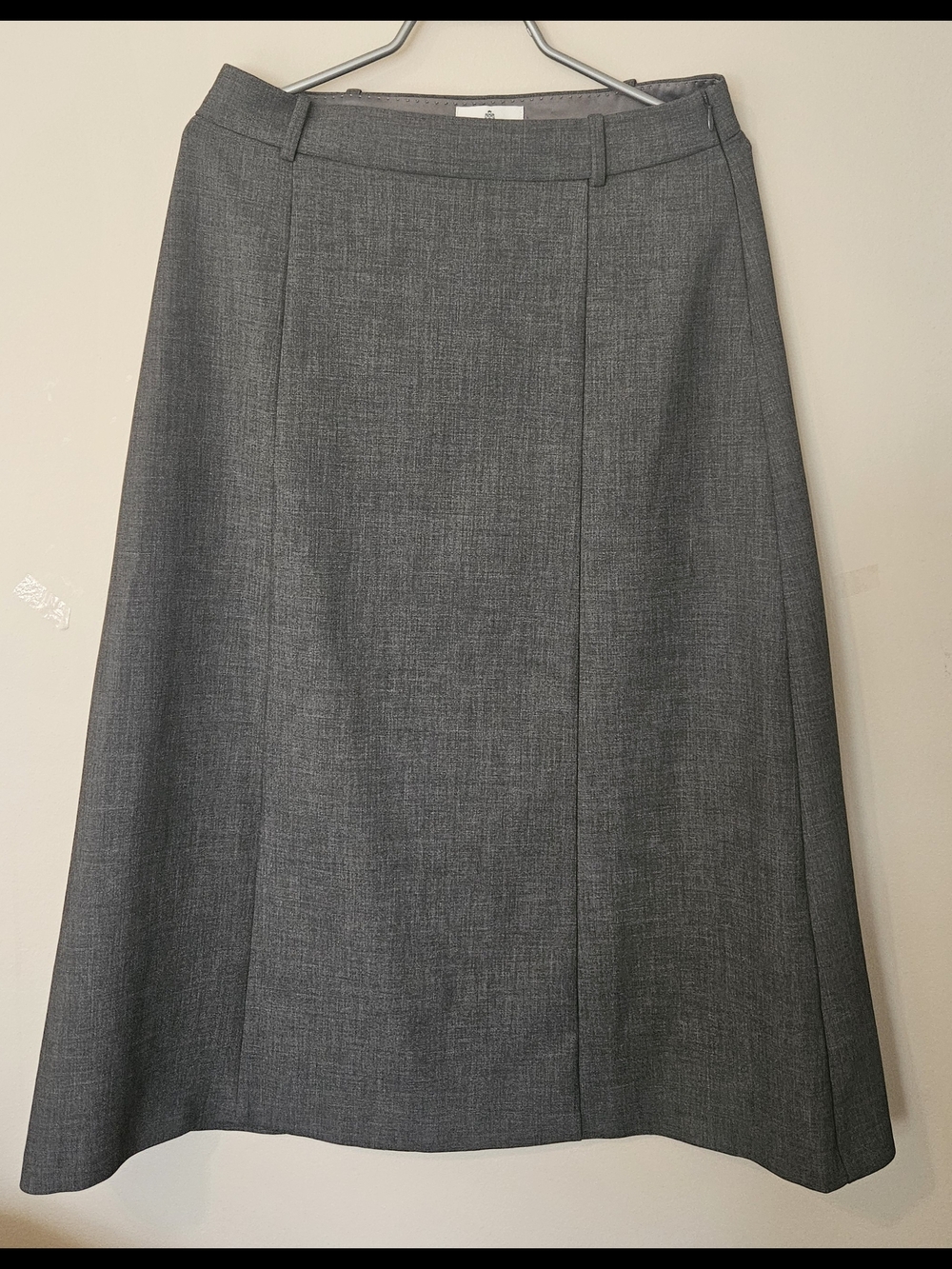 Babaton Tailored A-Line Skirt in Charcoal Gray